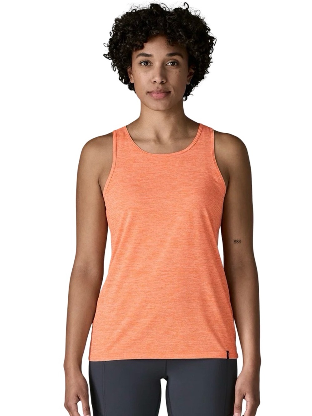 Patagonia Women's Capilene cool daily tank in orange/ peach sherbet XS workout